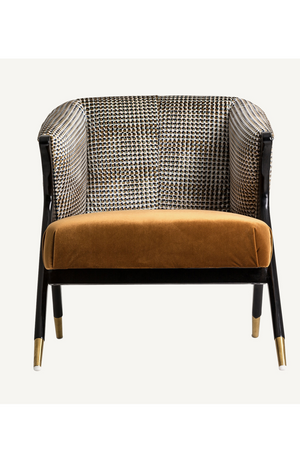   Ocher Velvet Seat Armchair | Oroa.com