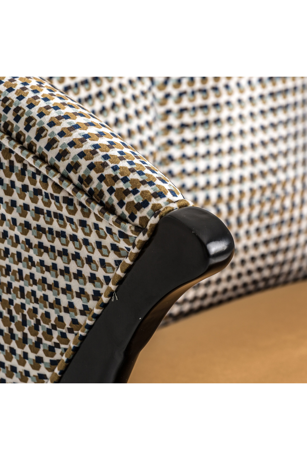   Ocher Velvet Seat Armchair | Oroa.com