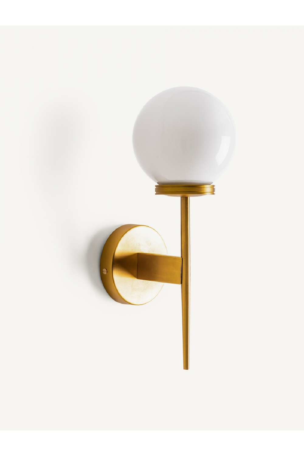   White Glass Orb Wall Lamp | Oroa.com