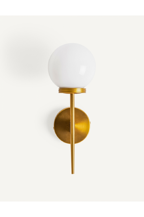   White Glass Orb Wall Lamp | Oroa.com