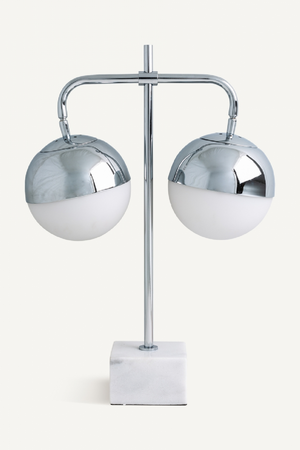   Double Sphere Silver Table Lamp | Oroa.com