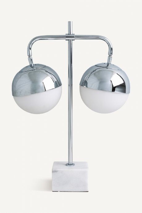   Double Sphere Silver Table Lamp | Oroa.com