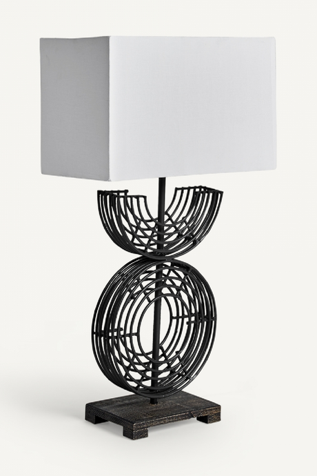   Black Iron Table Lamp | Oroa.com