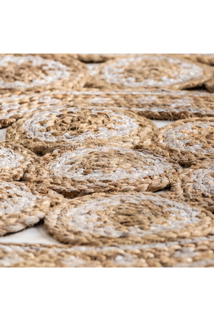   Jute Round Floral Rug 8' | Oroa.com