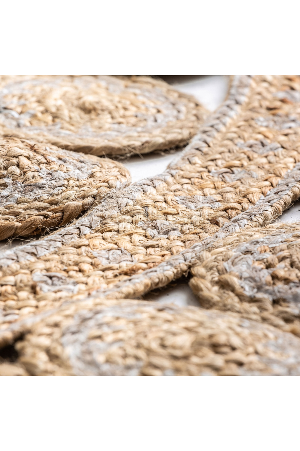   Jute Round Floral Rug 8' | Oroa.com