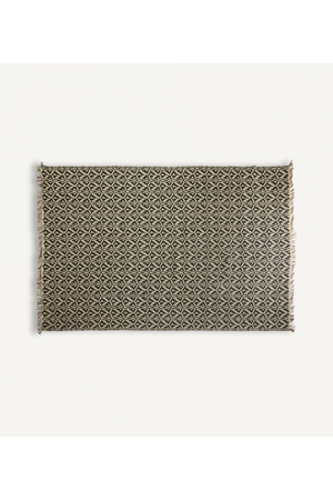   Beige Jute Patterned Rug 10'5" x 6'5" | Oroa.com