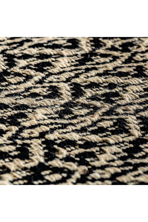  Beige Jute Patterned Rug 10'5" x 6'5" | Oroa.com