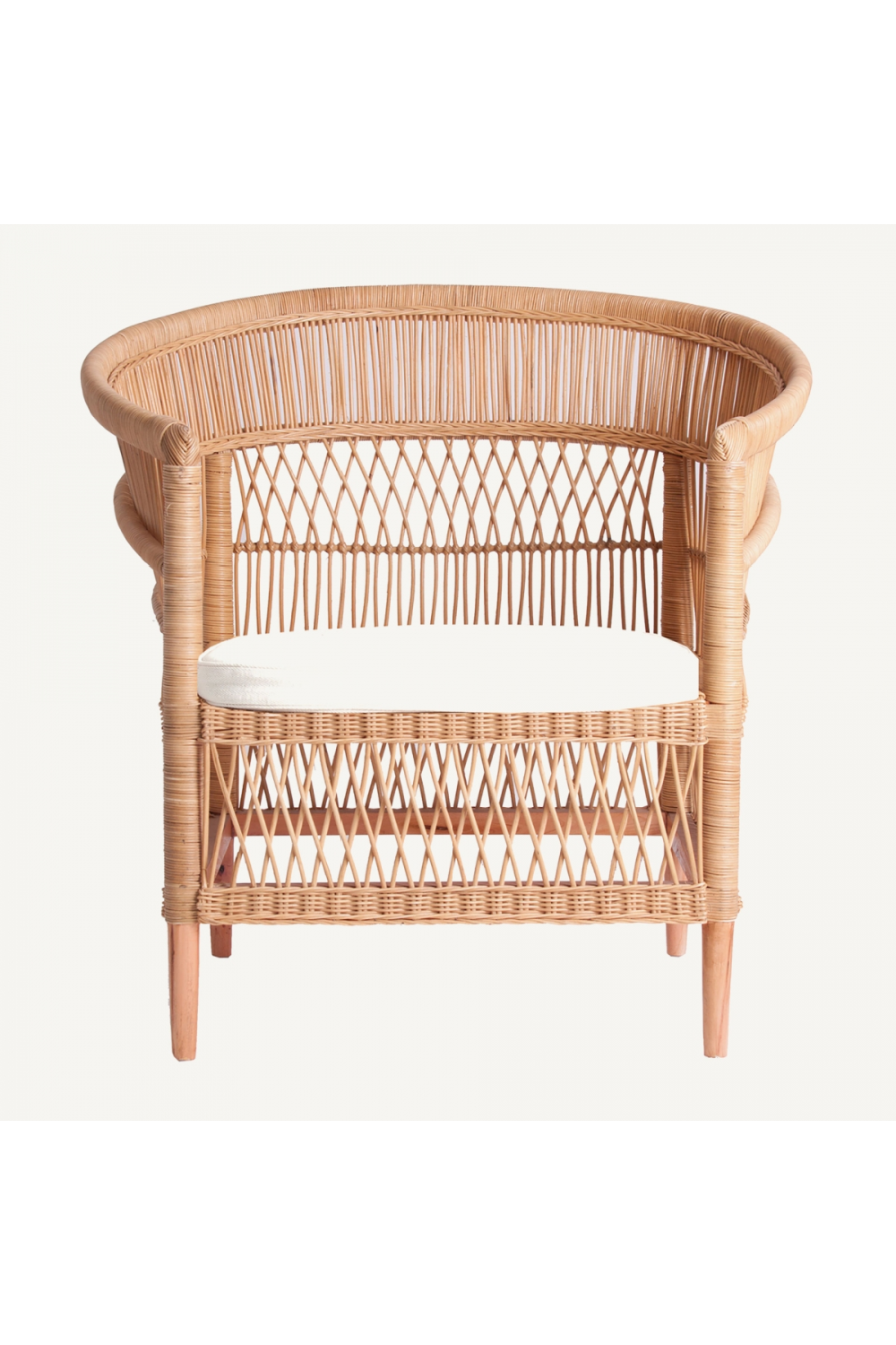   Rattan Padded Contemporary Armchair | Oroa.com