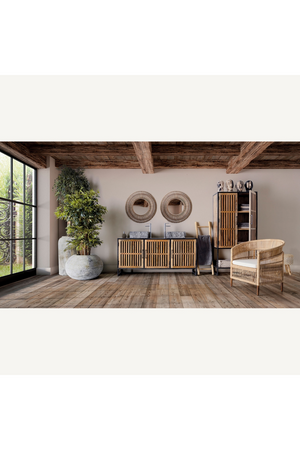   Rattan Padded Contemporary Armchair | Oroa.com
