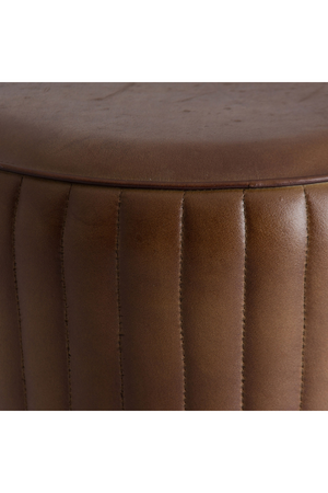   Brown Leather Counter Stool | Oroa.com