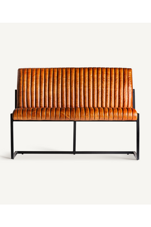   Brown Leather Bar Sofa | Oroa.com