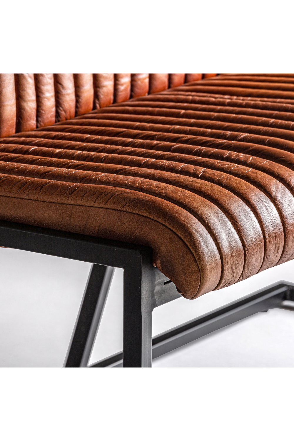   Brown Leather Bar Sofa | Oroa.com
