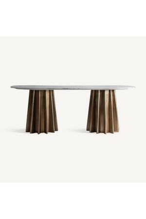   Oval Marble Dining Table | Oroa.com