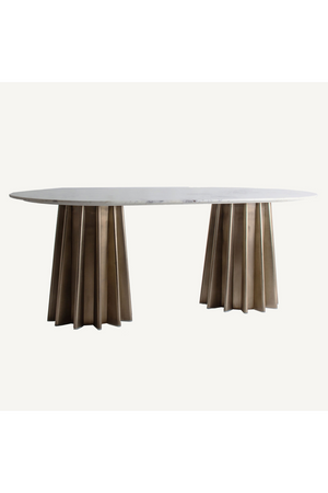   Oval Marble Dining Table | Oroa.com