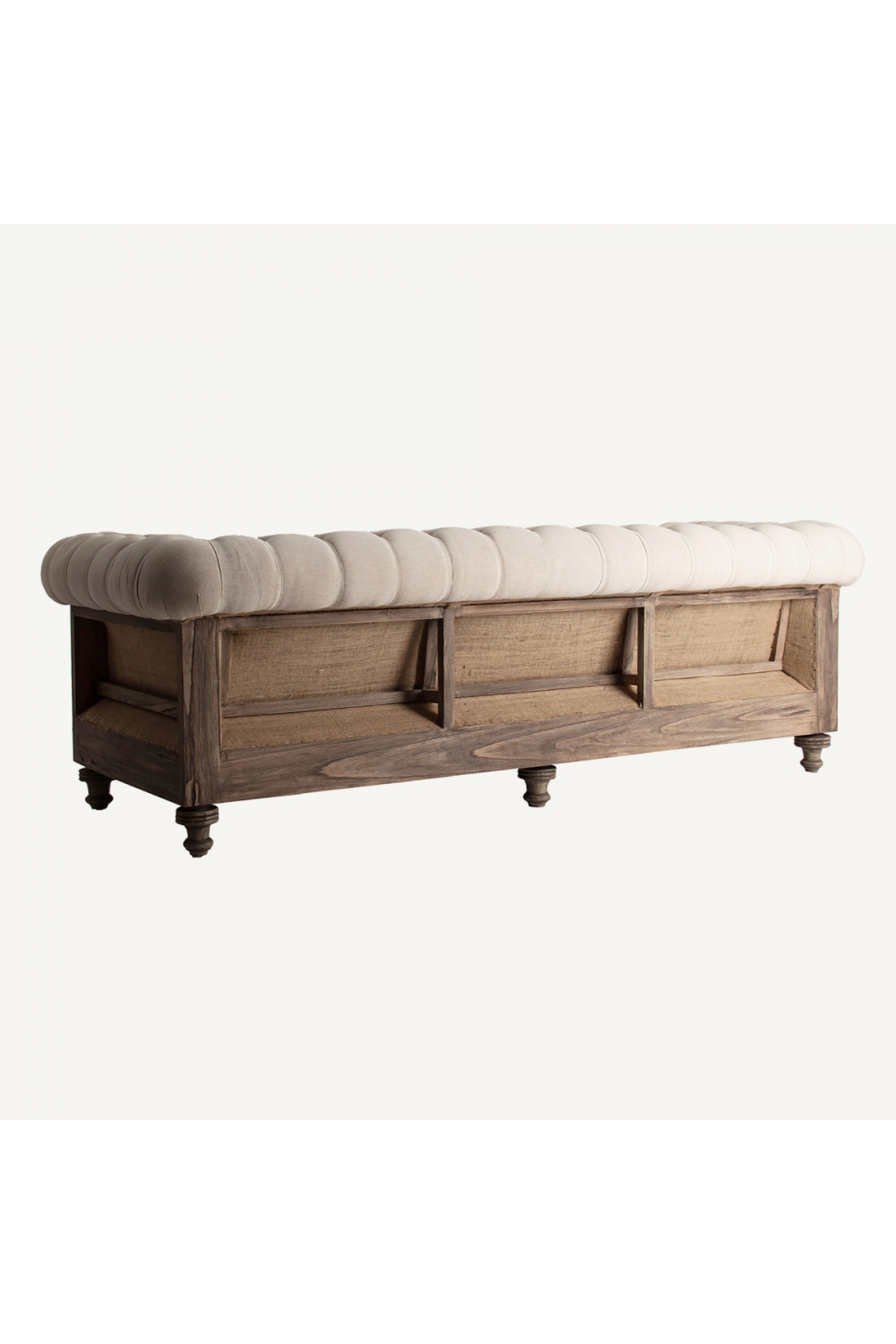   Beige Tufted Chesterfield Sofa | Oroa.com
