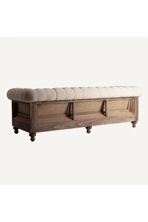   Beige Tufted Chesterfield Sofa | Oroa.com