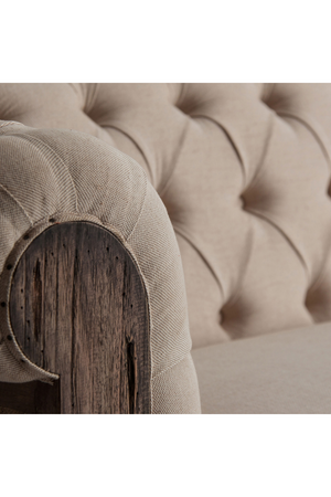   Beige Tufted Chesterfield Sofa | Oroa.com