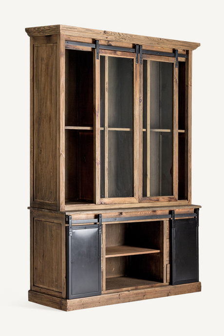   Industrial Pine Modular Display Cabinet | Oroa.com