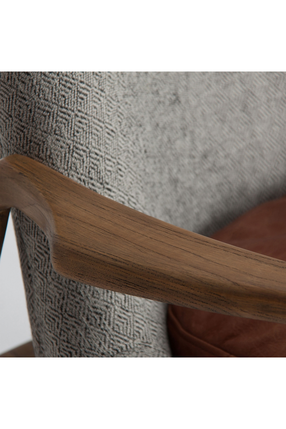   Gray Upholstered Nordic Armchair | Oroa.com
