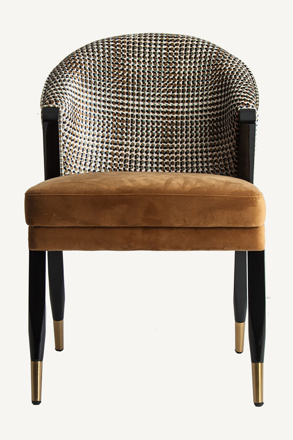   Ocher Velvet Seat Dining Chair | Oroa.com
