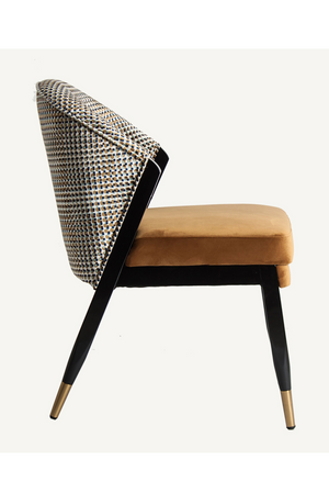   Ocher Velvet Seat Dining Chair | Oroa.com