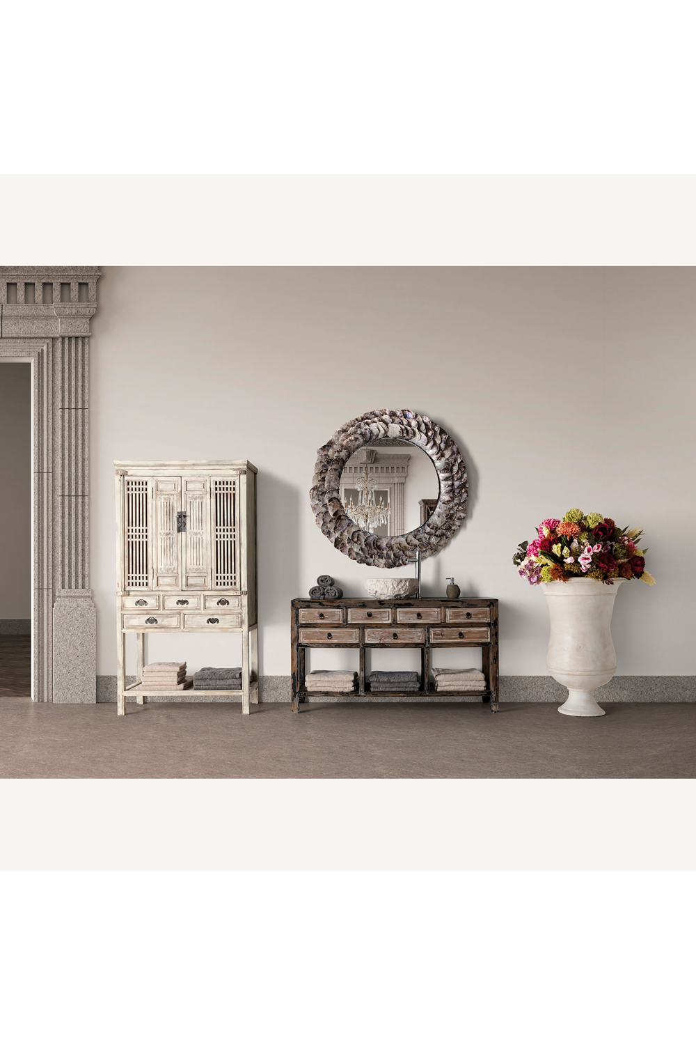   Gray Marble Bathroom Sink | Oroa.com