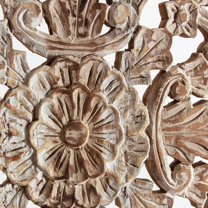   White Carved Wood Wall Art | Oroa.com
