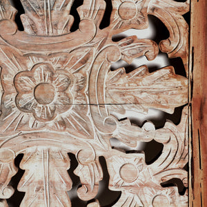   White Carved Wood Wall Art | Oroa.com
