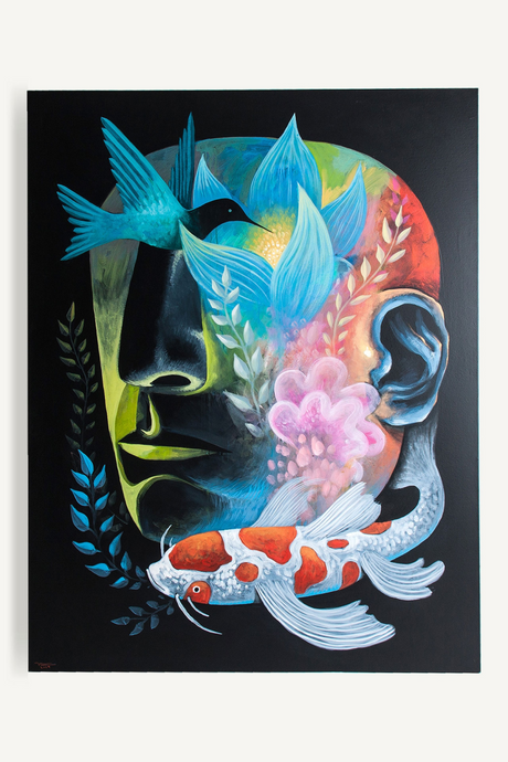   Multicolored Illusion Art Print | Oroa.com
