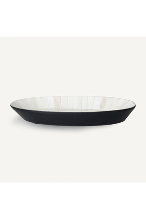   White Bone Oval Tray | Oroa.com