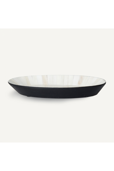   White Bone Oval Tray | Oroa.com