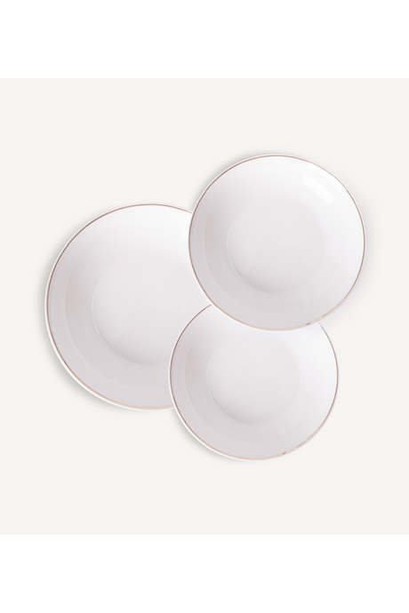   Gold Embossed White Dinnerware (18) | Oroa.com