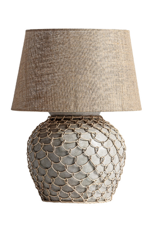   Cream Jute Table Lamp | Oroa.com