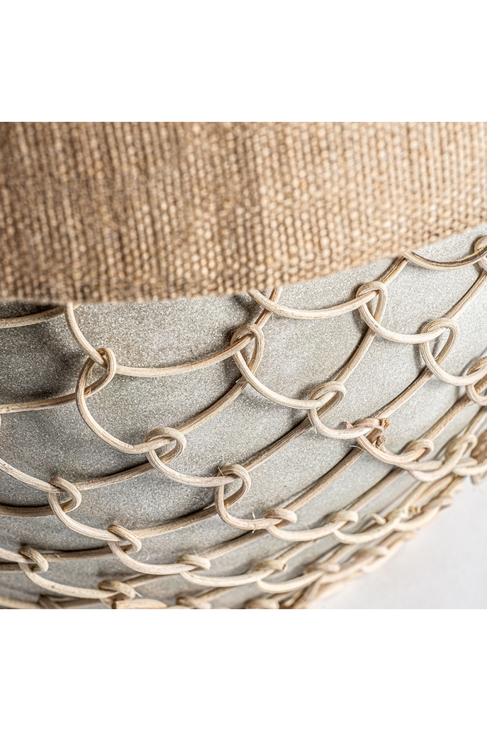   Cream Jute Table Lamp | Oroa.com