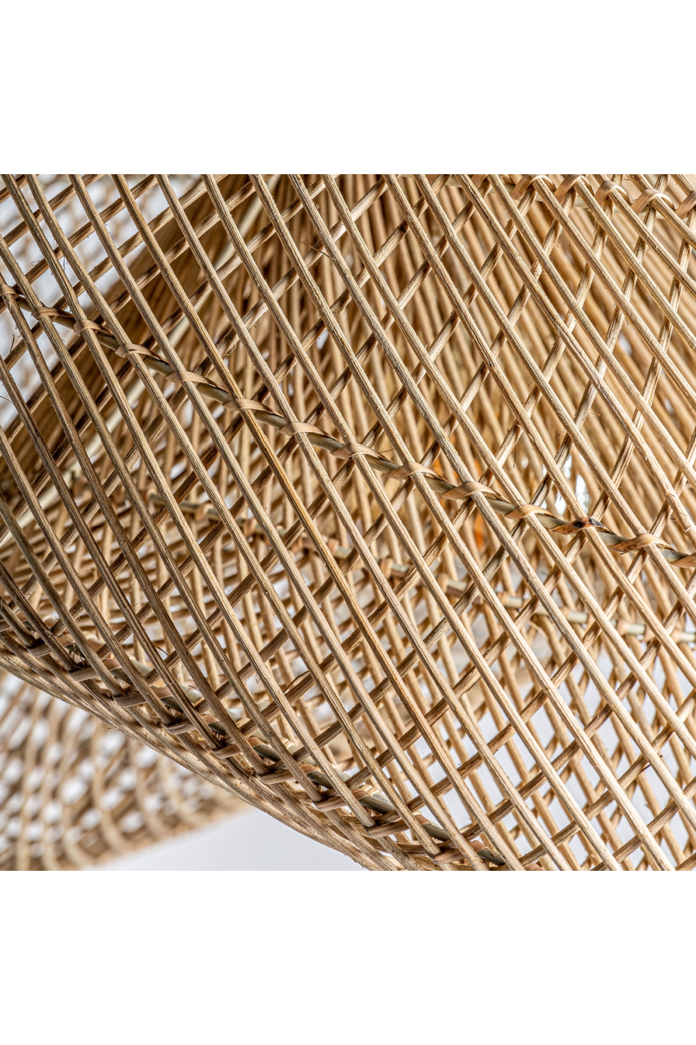   Rattan Curved Hanging Lamp | Oroa.com
