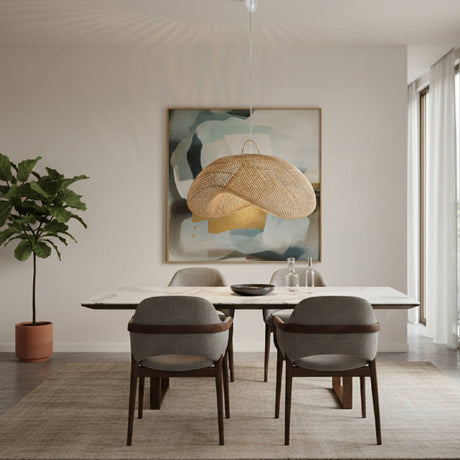   Rattan Curved Hanging Lamp | Oroa.com