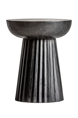   Mango Wood Pedestal Side Table | Oroa.com