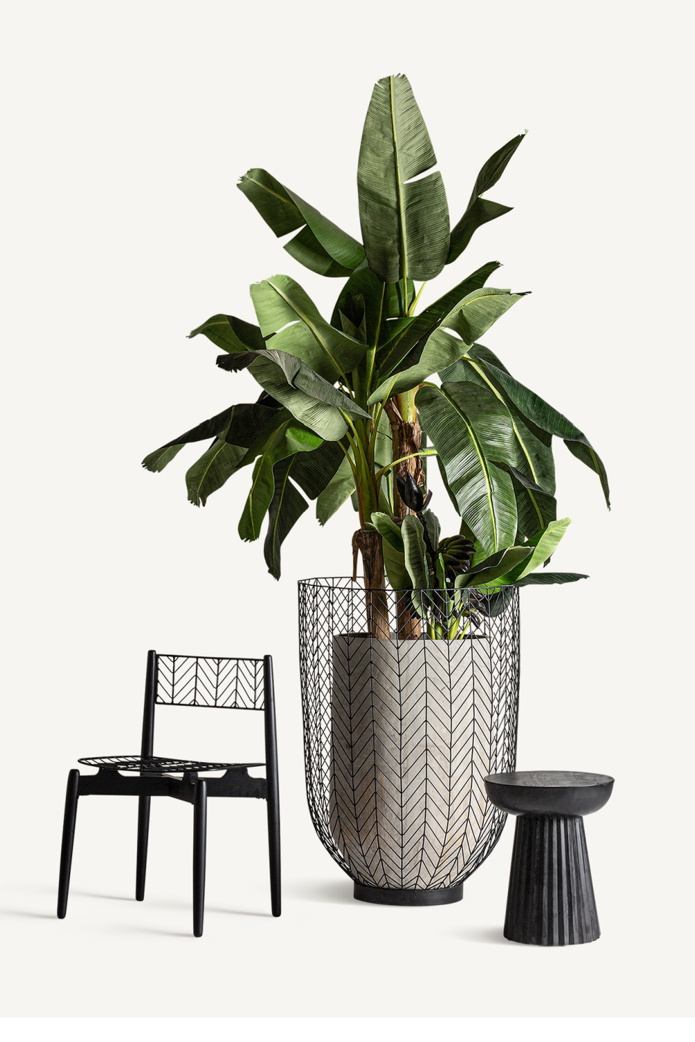   Mango Wood Pedestal Side Table | Oroa.com