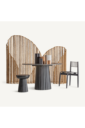   Mango Wood Pedestal Side Table | Oroa.com