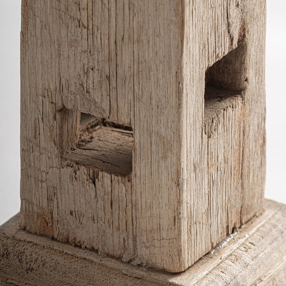   Carved Wooden Candle Holder | Oroa.com