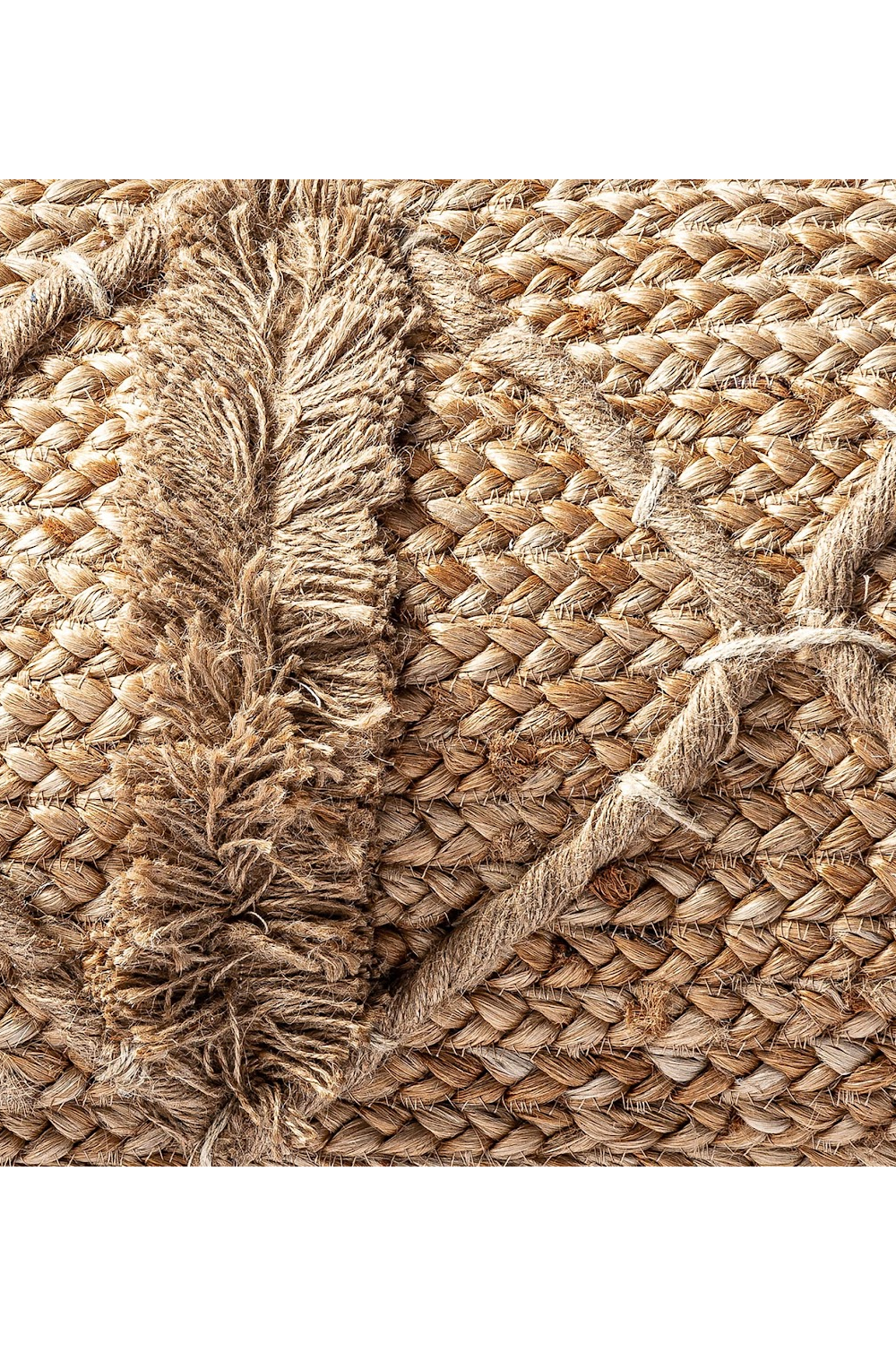   Rectangular Jute Cushion | Oroa.com