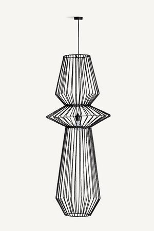   Black Rattan Hanging Lamp | Oroa.com