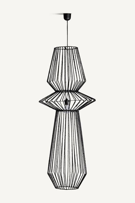   Black Rattan Hanging Lamp | Oroa.com