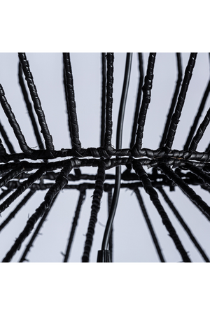   Black Rattan Hanging Lamp | Oroa.com