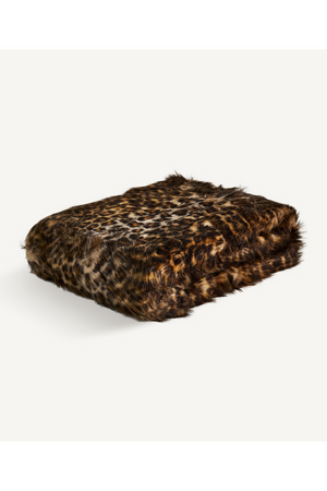   Brown Printed Furry Throw Blanket | Oroa.com