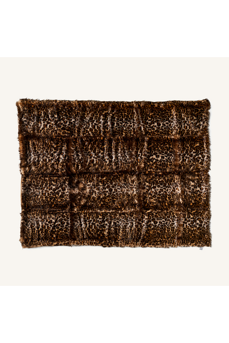   Brown Printed Furry Throw Blanket | Oroa.com