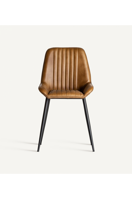   Camel Leather Dining Chair | Oroa.com
