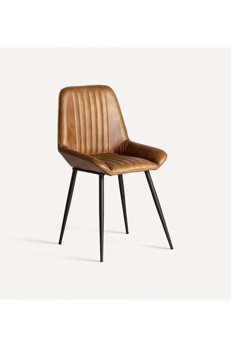   Camel Leather Dining Chair | Oroa.com