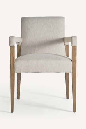   Cream Linen Accent Armchair | Oroa.com