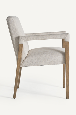   Cream Linen Accent Armchair | Oroa.com